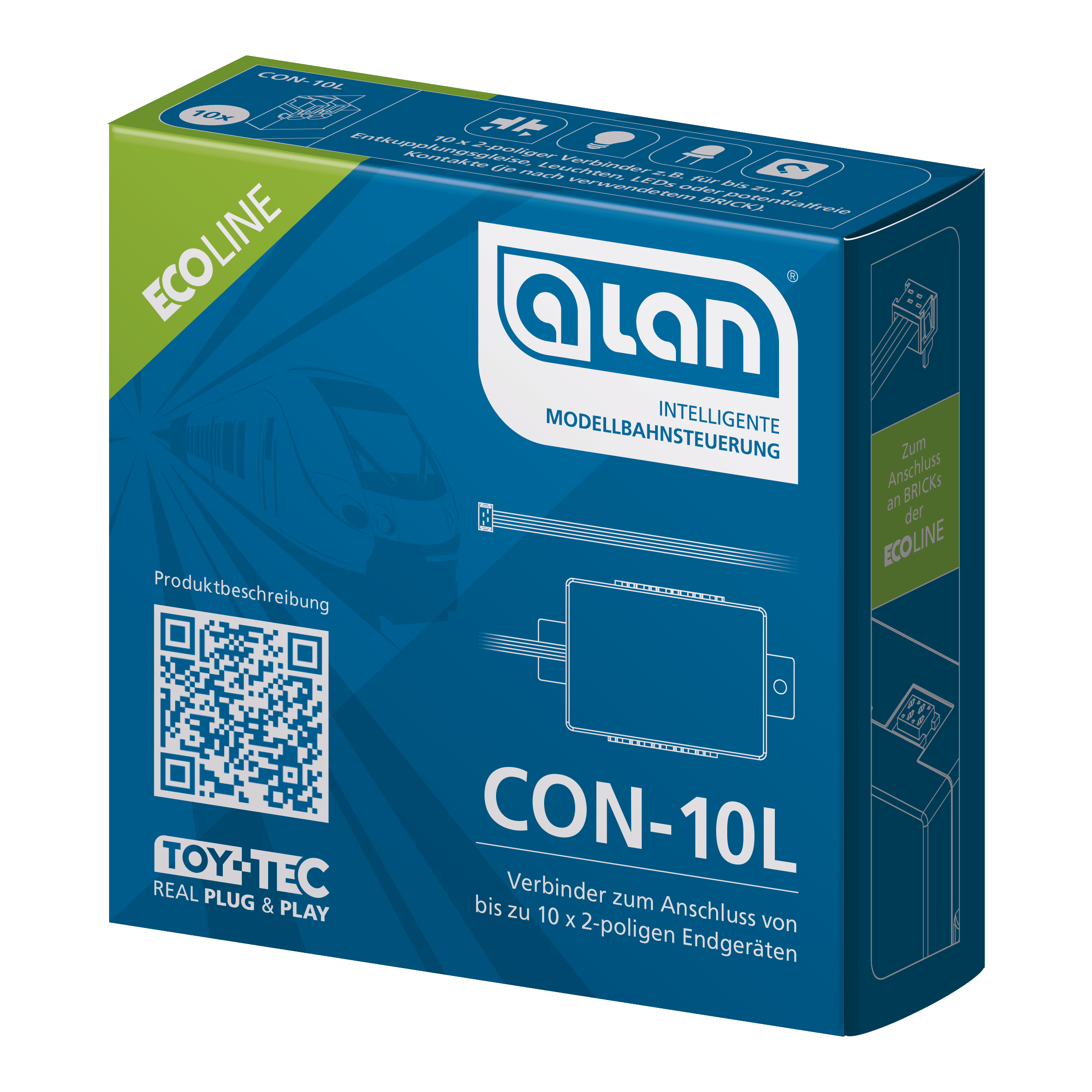 ALAN ECOline Verbinder CON-10L Verpackung Artikel-Nummer 11610