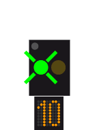Ks-Signal Signalbild Vorsignal Ks1bl Zs3v=10